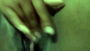 Naughty friend gets shaved pussy licked and masturbates