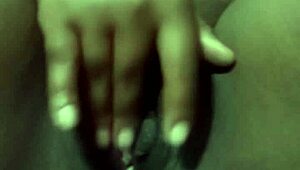 Naughty friend gets shaved pussy licked and masturbates