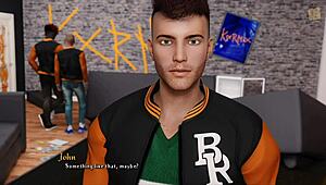 Maya and Josy play with their toy in Being a Dik route 83.