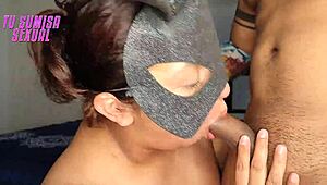 Deep throat action with choking intensity while obeying strict humiliating orders