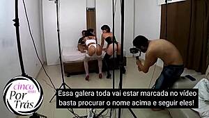 Hey, check out this wild Brazilian lesbian episode with big asses and tits in the snow! ❄️