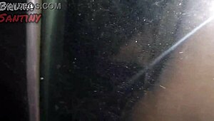 Bruna Leva Foda de Pau Preto Grande no Estacionamento do Clube