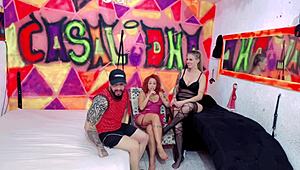 Redhead With Huge Ass Records Naughtiness On All Fours For Wife