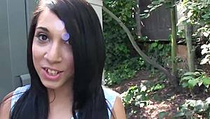 Real Amateur Teen Rides Cock Outdoors in High Definition. Leading to Intense Blowjob and Cumshot.