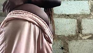 Crazybitch starts with teasing strip, ends fully naked.