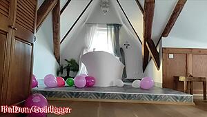 Superheroine ruins small penis in cosplay humiliation.