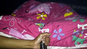 Fat Ebony MILF Gives Handjob To Monster Black Cock