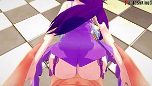 scathach-skadi having sex on throne?