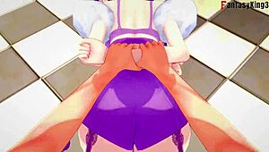 scathach-skadi having sex on throne?