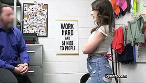 i caught a fine big tit teen at work and spied on her hardcore action with my hidden cam