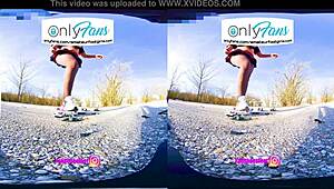 Vr 3d foot girl crushes nylons in high heels!