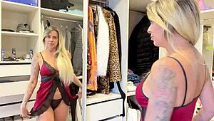 provando lingerie super sexy, uhh meu site ta errado, sambaplay tv