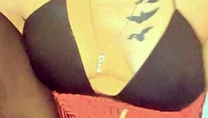 hot blonde dancing in crotchless panties