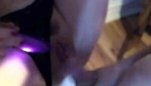 Wet and gushy squirting from a pretty pussy.