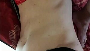 French Amateur In Black Leather Pants Sucks And Fucks Doggystyle POV