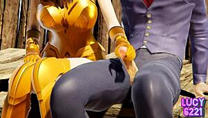 Ever wonder how Wonder Woman rewards Clark Kent with her stunning body?