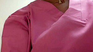 Thick Latina Ebony Masturbates At Work