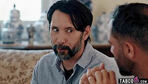 gaming teen stepdaughters get taken by perverted stepdads in a twisted group game. both holes stretched in wild 4some.