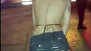 I feel so exposed with my hairy armpits and small waist dancing on the street, showing my beaver