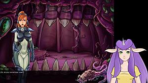 starcraft ii slutcraft redhead striptease in cartoon