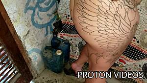 Wife Was Alone and Horny, Begged for Bareback Doggystyle Action