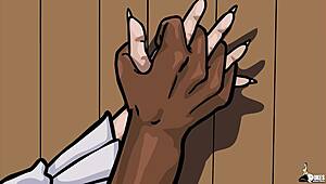 หญิงใหญ่หน้าอกโดนแวมไพร์บีบีซีครอบงำในเรื่องเฮนไตป่าเถื่อน