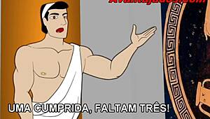 Curious about cartoon gay gods with massive cocks?