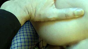 Girl boldly masturbates cock in the public alley, engaging in street sex and blowjob