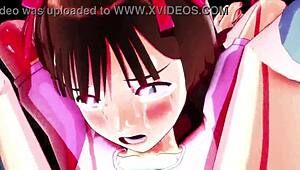 Intense 3D Anime Action in Purupuru Haruka 09 String Pulling Game