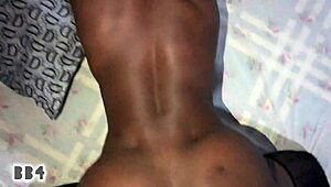 African neighbor teasingly fucks stepdaughter after work for creampie