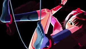 Intense 3D Anime Action in Purupuru Haruka 09 String Pulling Game