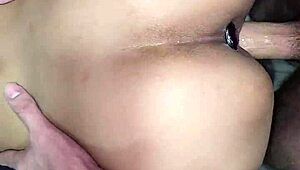 Homemade eating of skinny petite 18+ MOANING girl's VAGINA her ASSHOLE gaping and FARTING