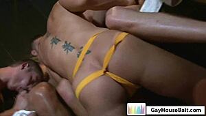 group steamy orgy with blowjobs and facials