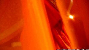 Ana, the stunning Indian girl, teases with solo striptease and softcore dance