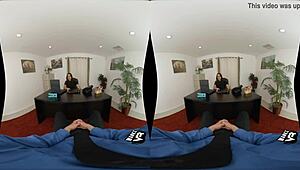 The Big Meat-Ing: Brunette Teen Gives POV Blowjob at Work