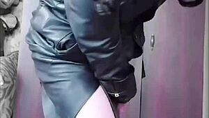 damn, this blue dress crossdresser is one sexy sissy ladyboy!