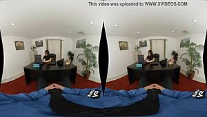 The Big Meat-Ing: Brunette Teen Gives POV Blowjob at Work