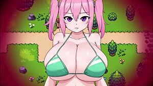 Hypnotized uncle cums on big tits of cute girls in creampie fetish anime.