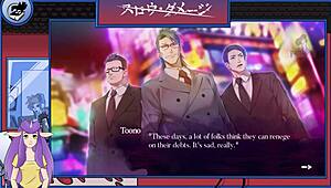 Skinny Asian guy explores slow damage in hentai game part 3