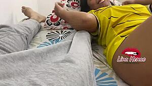 Intense Footjob And Hard Fuck