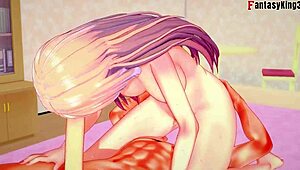 i love honami ichinose's wild ahegao face in this 3d hentai fantasy step 4 from you-zitsu by fantasyking3