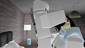 Roblox Condo Ghosts Engage in Wild Hentai Fucking Action