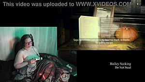 i'm playing naked alan wake 2, my big tits bouncing as i go through part 21, but i messed up the controls again