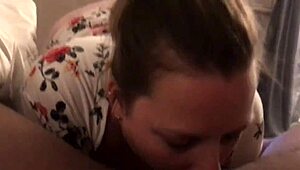Look at this sexy PAWG wife sucking black cock. She takes a load on her big tits!