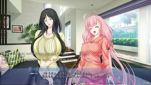 Akumeru family harem route part 3 with riding action