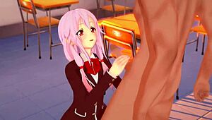 Yo, check teen Inori Yuzuriha getting creampied in 3D hentai!