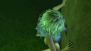 glory hole in this anime cartoon hentai scene