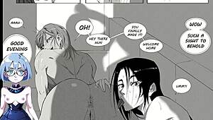 Dekliška noč ven 4 z futanari akcijo v anime hentai