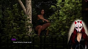 kate’s PUBLIC UPSKIRT game in rough outdoor college play