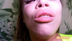 Hey, watch this cam girl fuck bareback with a hung guy